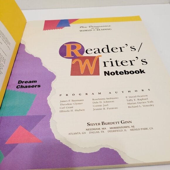 Vtg Reader's Writer's Notebook Dream Chasers Grade 5 Home School CLEAN - Picture 2 of 7